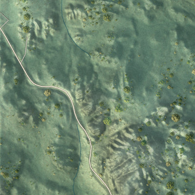 Close-up of the map of Keystone, South Dakota print showing street and building detail