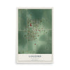 Map of Langford, South Dakota, 12 x 18 inch unframed archival matte print