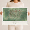 Map of Lemmon, South Dakota, 12 x 18 inch unframed archival matte print