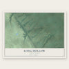 Long Hollow, South Dakota map print, the full design