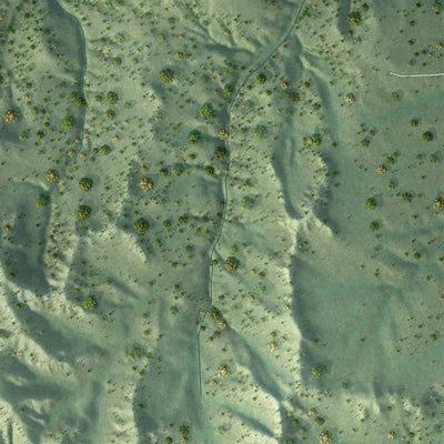 Close-up of the map of Manderson-White Horse Creek, South Dakota print showing street and building detail