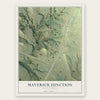 Maverick Junction, South Dakota map print, the full design
