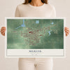 Map of Milbank, South Dakota, 12 x 18 inch unframed archival matte print