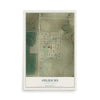 Map of Oelrichs, South Dakota, 12 x 18 inch unframed archival matte print