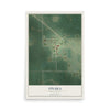 Map of Onaka, South Dakota, 12 x 18 inch unframed archival matte print