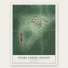 Pearl Creek Colony, South Dakota map print, the full design