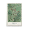 Map of Pickstown, South Dakota, 12 x 18 inch unframed archival matte print