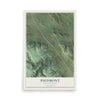 Map of Piedmont, South Dakota, 12 x 18 inch unframed archival matte print