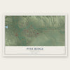 Pine Ridge, South Dakota map print, the full design