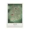 Map of Salem, South Dakota, 12 x 18 inch unframed archival matte print