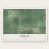 Shindler, South Dakota map print, the full design