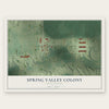 Spring Valley Colony, South Dakota map print, the full design