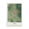 Map of Tripp, South Dakota, 12 x 18 inch unframed archival matte print