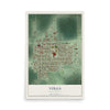 Map of Volga, South Dakota, 12 x 18 inch unframed archival matte print