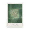Map of Wentworth, South Dakota, 12 x 18 inch unframed archival matte print