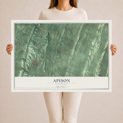 Map of Apison, Tennessee, 24 x 36 inch unframed archival matte print