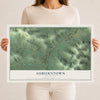 Map of Auburntown, Tennessee, 12 x 18 inch unframed archival matte print