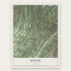 Boone, Tennessee map print, the full design