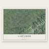 Camp Creek, Tennessee map print, the full design