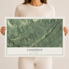 Map of Coalfield, Tennessee, 12 x 18 inch unframed archival matte print