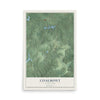 Map of Coalmont, Tennessee, 12 x 18 inch unframed archival matte print