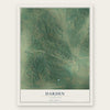Darden, Tennessee map print, the full design