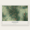 Dukedom, Tennessee map print, the full design
