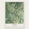 Farner, Tennessee map print, the full design