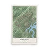Map of Farragut, Tennessee, 12 x 18 inch unframed archival matte print
