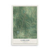 Map of Garland, Tennessee, 12 x 18 inch unframed archival matte print