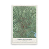 Map of Goodlettsville, Tennessee, 12 x 18 inch unframed archival matte print