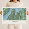 Map of Harrison, Tennessee, 12 x 18 inch unframed archival matte print