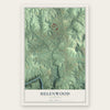 Helenwood, Tennessee map print, the full design