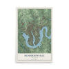 Map of Hendersonville, Tennessee, 12 x 18 inch unframed archival matte print