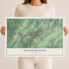 Map of Jonesborough, Tennessee, 12 x 18 inch unframed archival matte print