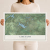 Map of Lake Tansi, Tennessee, 12 x 18 inch unframed archival matte print