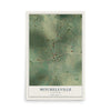Map of Mitchellville, Tennessee, 12 x 18 inch unframed archival matte print