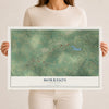 Map of Morrison, Tennessee, 12 x 18 inch unframed archival matte print