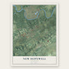 New Hopewell, Tennessee map print, the full design