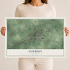 Map of Newbern, Tennessee, 12 x 18 inch unframed archival matte print