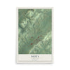 Map of Niota, Tennessee, 12 x 18 inch unframed archival matte print