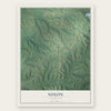 Nixon, Tennessee map print, the full design