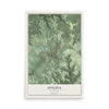 Map of Oneida, Tennessee, 12 x 18 inch unframed archival matte print