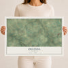 Map of Orlinda, Tennessee, 12 x 18 inch unframed archival matte print