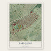 Parkridge, Tennessee map print, the full design