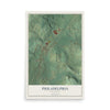Map of Philadelphia, Tennessee, 12 x 18 inch unframed archival matte print