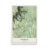 Map of Grimsley, Tennessee, 12 x 18 inch unframed archival matte print