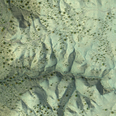 Second close-up of the map of Grimsley, Tennessee print showing more streets and buildings