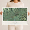 Map of Hunter, Tennessee, 12 x 18 inch unframed archival matte print
