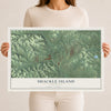 Map of Shackle Island, Tennessee, 12 x 18 inch unframed archival matte print